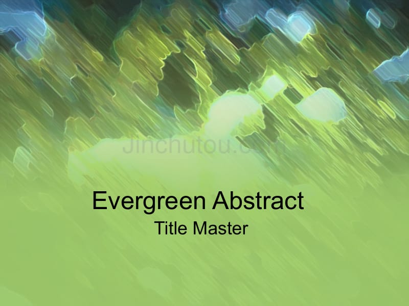 经典ppt模板（抽象）evergreen_abstract_第1页