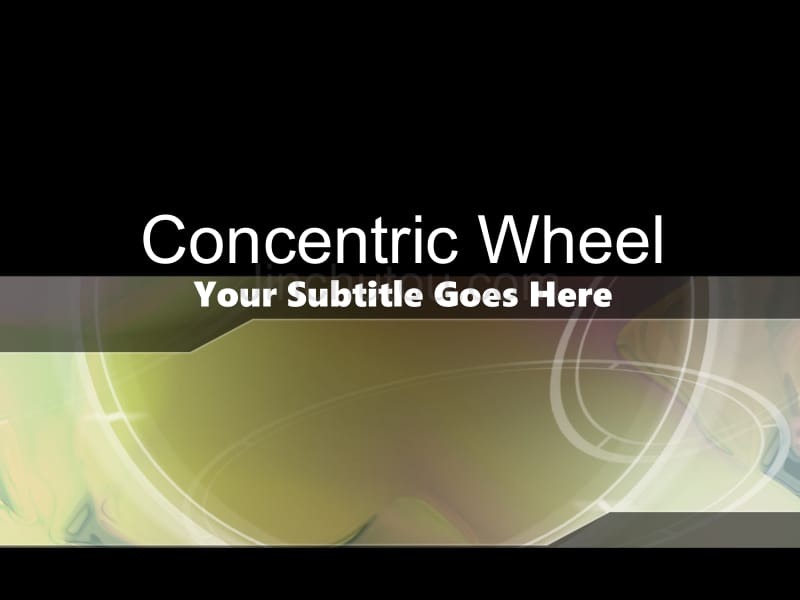 经典ppt模板（抽象）concentric_wheel_第1页