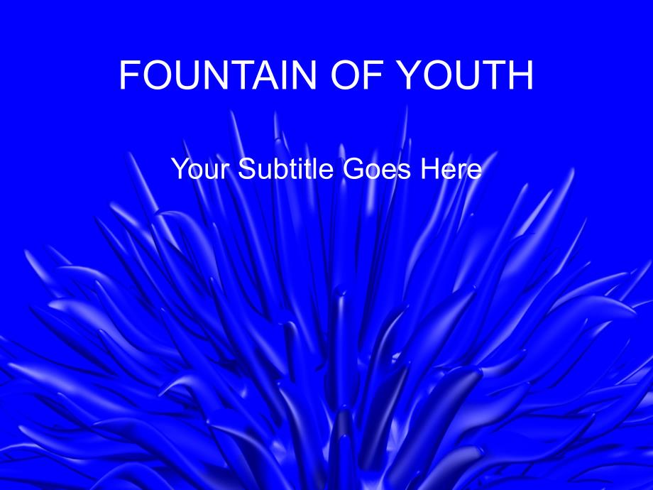 抽象精品ppt模板fountain_of_youth153_第1页