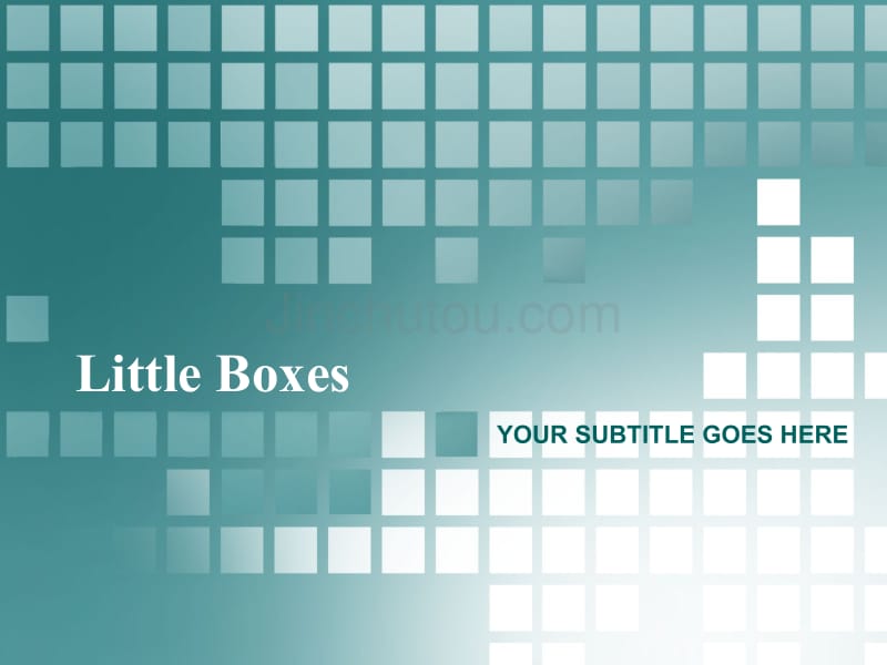 经典ppt模板（抽象）little_boxes_第1页
