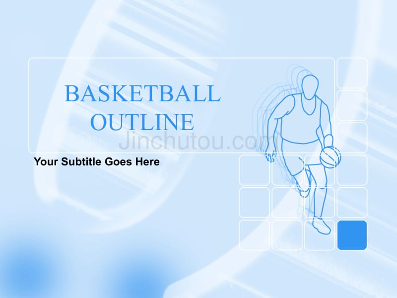 经典ppt模板（运动）basketball_outline_第1页