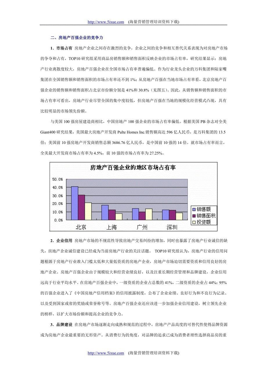 中国房地产百强企业研究报告_第5页