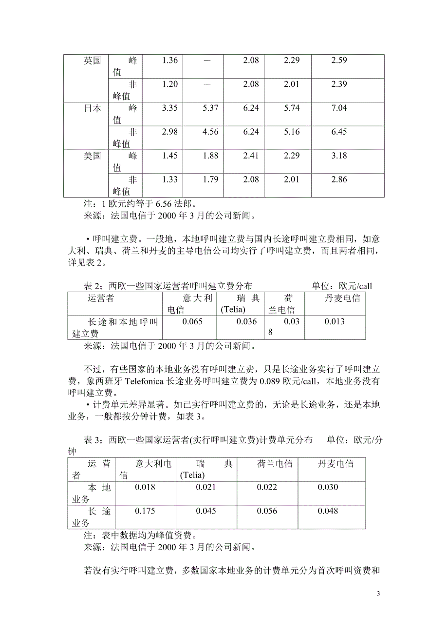 通信行业营销－国外电信资费实证分析_第3页