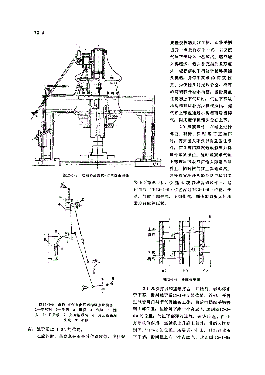 机修手册 第2篇 锻压设备的修理 第12章 蒸汽-空气锤的修理_第4页