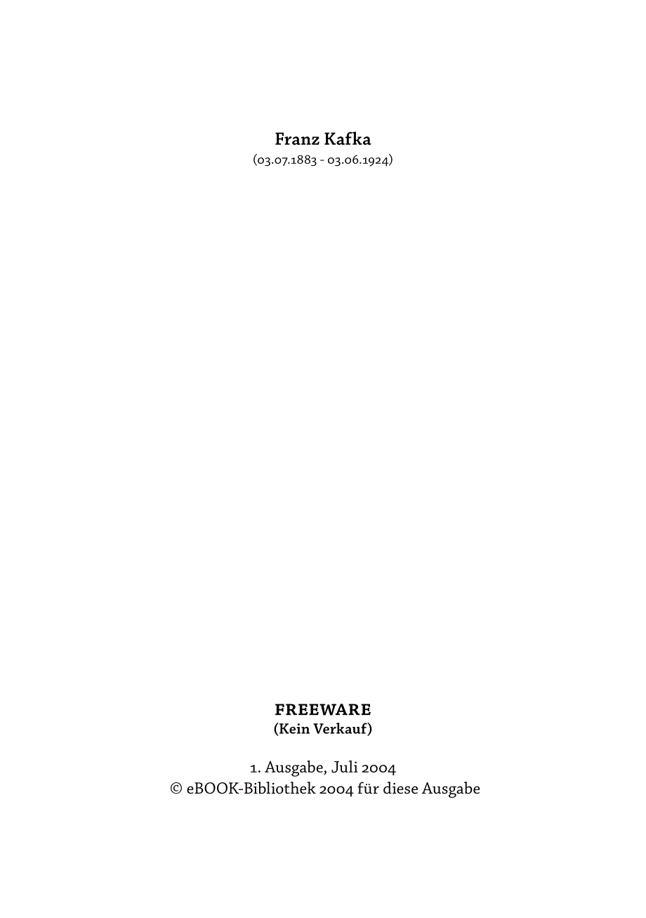 卡夫卡作品 Kafka, Franz - Das Urteil_第3页