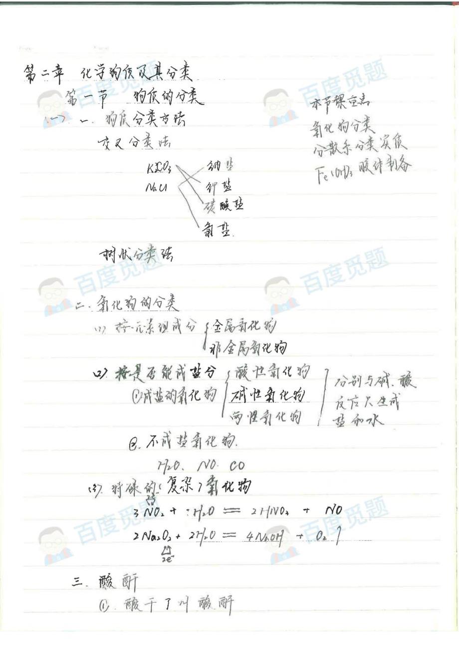 理科学霸高中化学笔记_化学物质极其分类_2015高考状元笔记_第1页