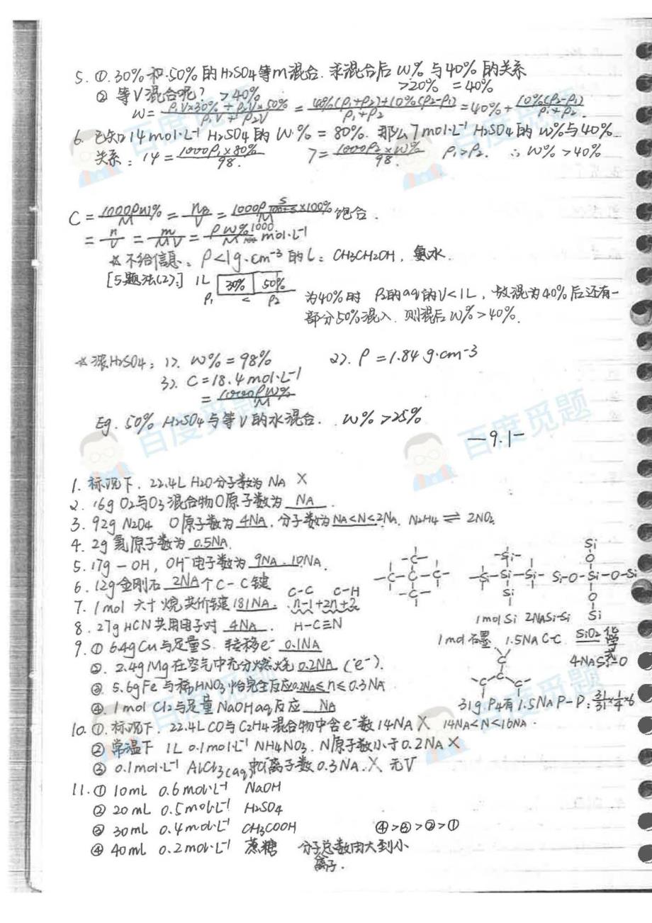 重庆理科学霸高中化学笔记_第一册_2015高考状元笔记_第2页
