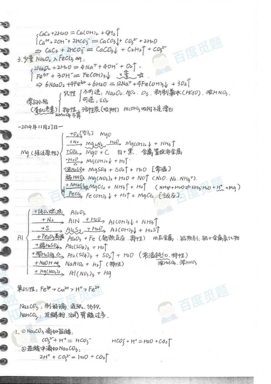 重庆理科学霸高中化学笔记_第四册_2015高考状元笔记_第2页