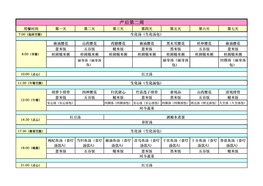 月子餐食谱及顺序_第2页