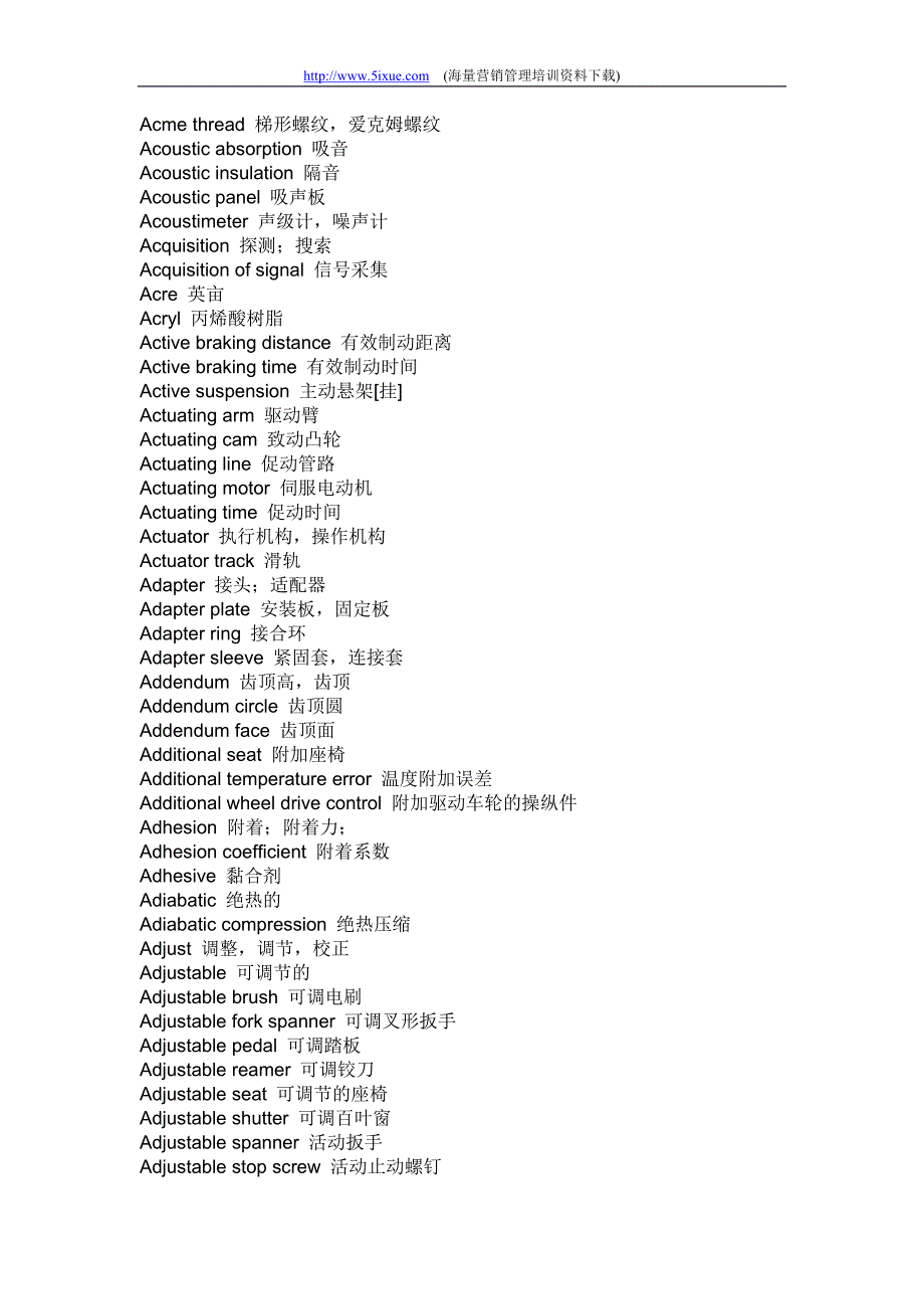 汽车英语词汇_第3页