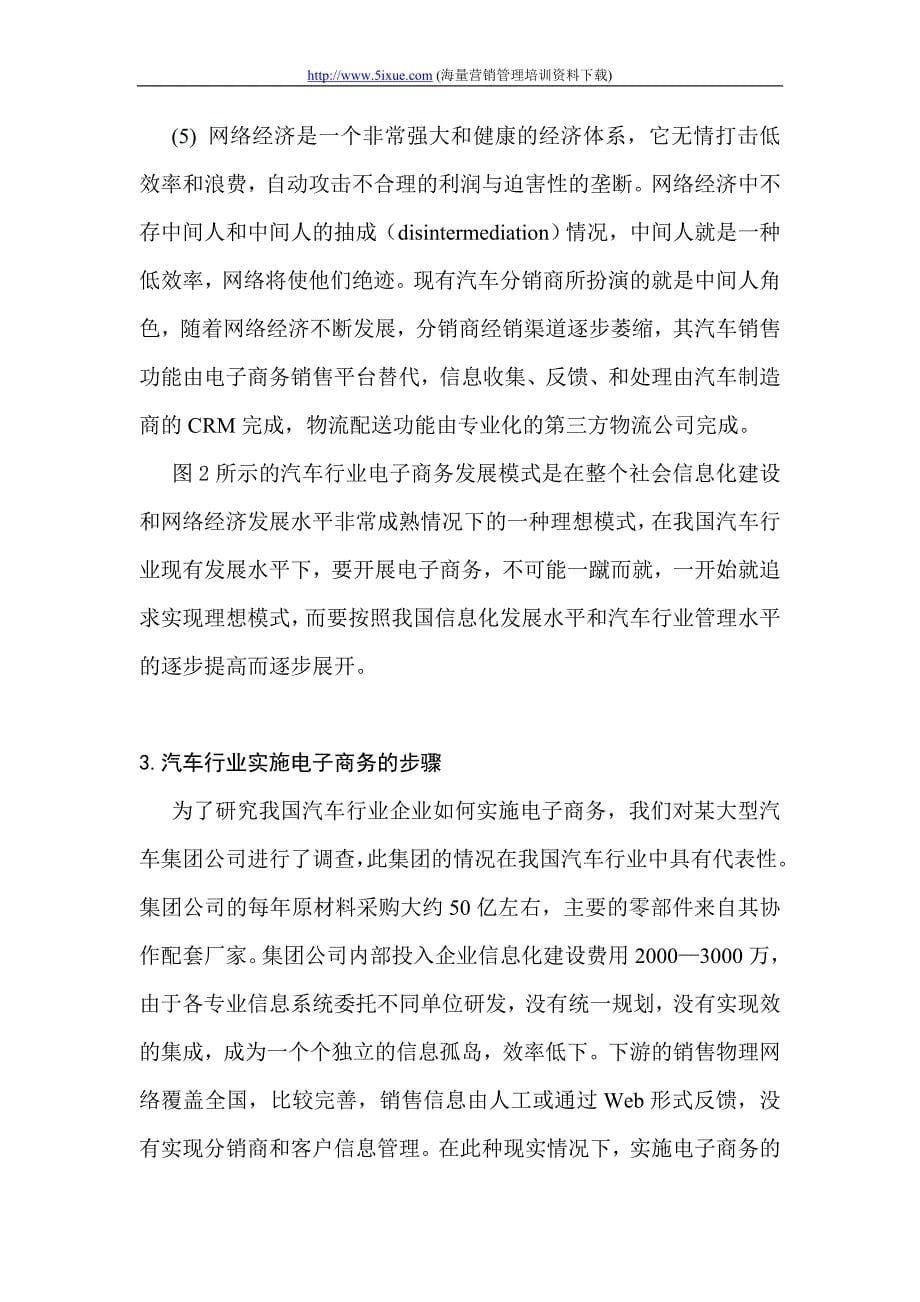 汽车制造企业实施电子商务的模式及对策_第5页