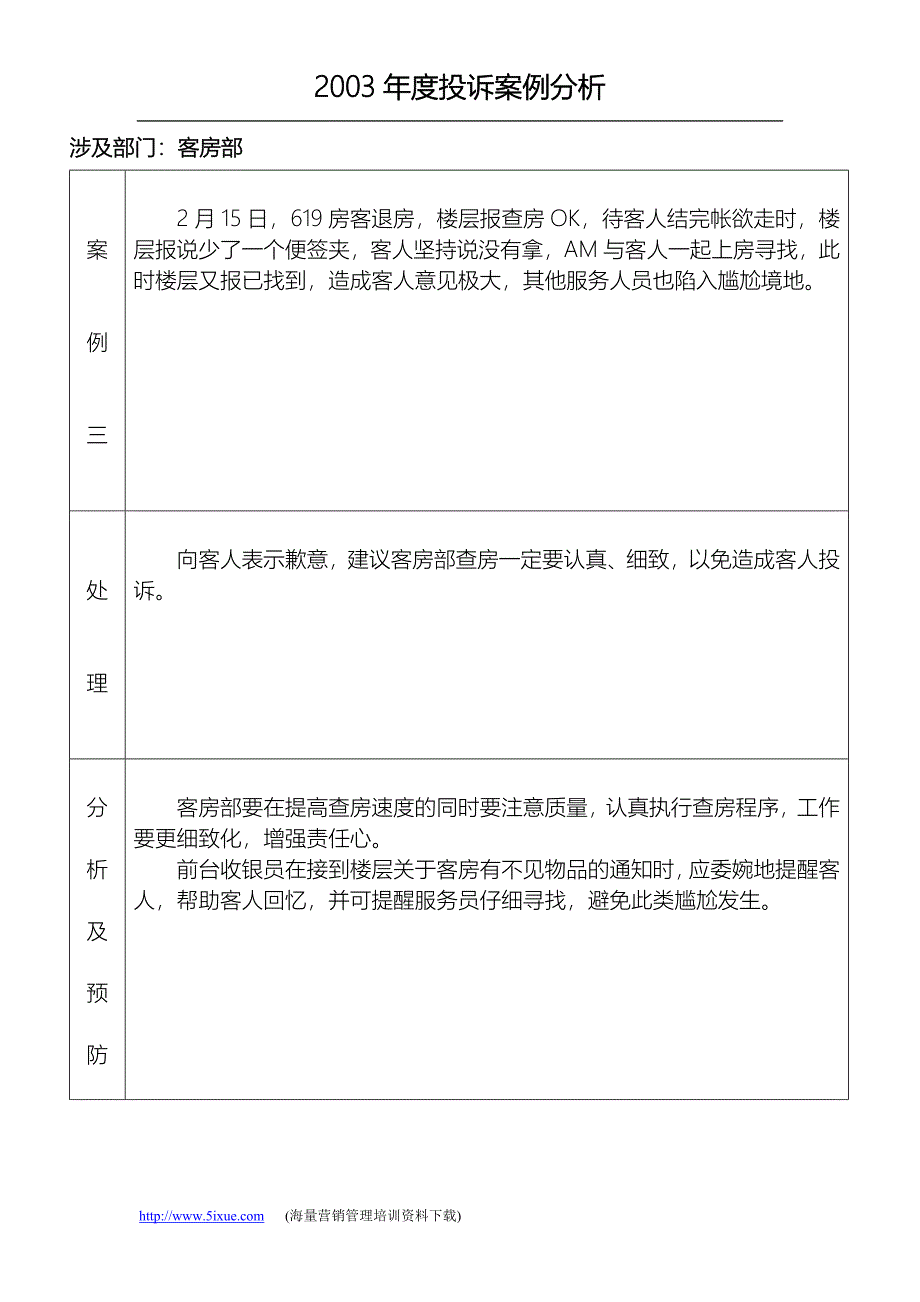 酒店投诉案例－客房部_第3页