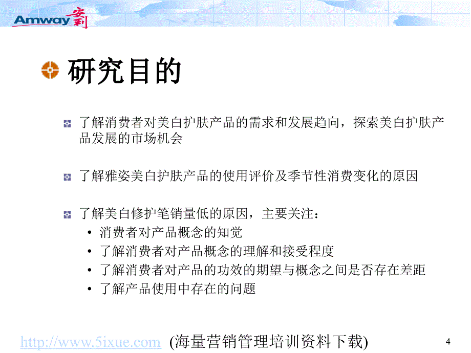 安利美白护肤品市场研究报告_第4页