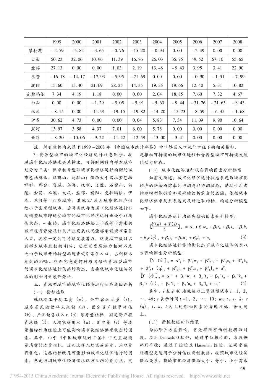 资源型城市的城市化经济运行状态研究_第4页