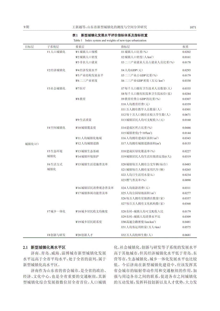 山东省新型城镇化的测度与空间分异研究_第3页