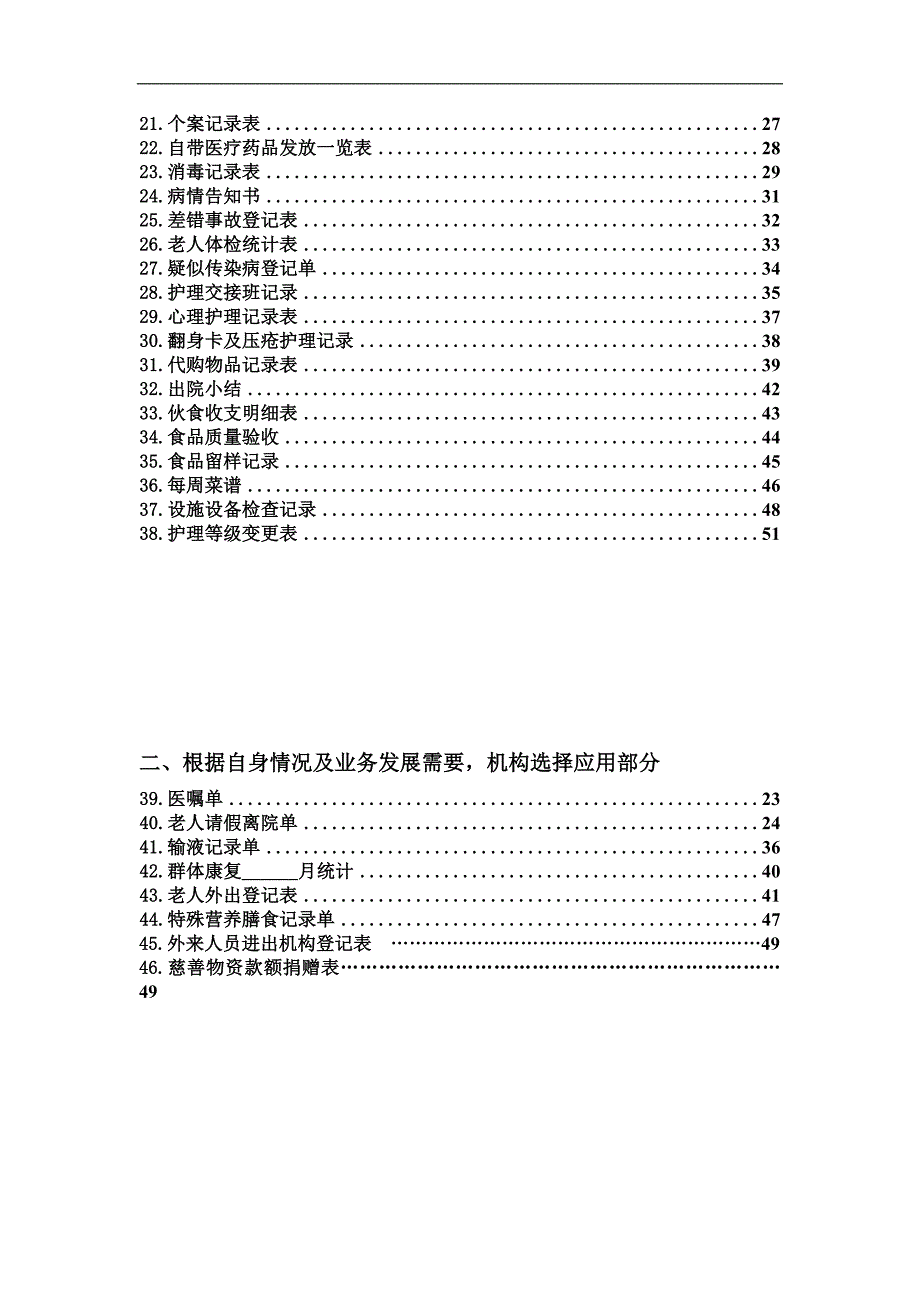 白鹤岛康疗院应用表_第2页