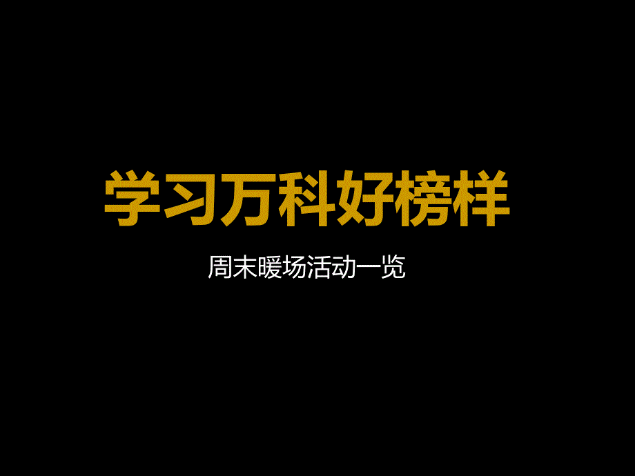 2010年某地产服务公司万科周末暖场活动一览总结资料_第2页