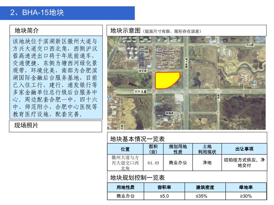 合肥市招商局七大区域招商地块介绍报告_第3页