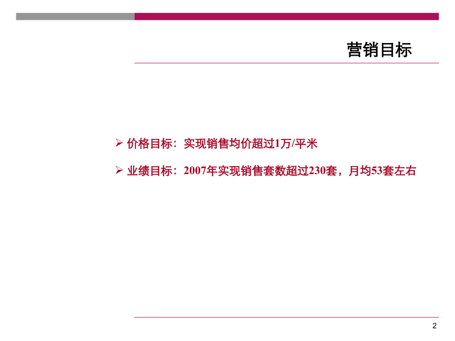 大连亿达东方圣荷西地产项目营销策略调整报告_第2页