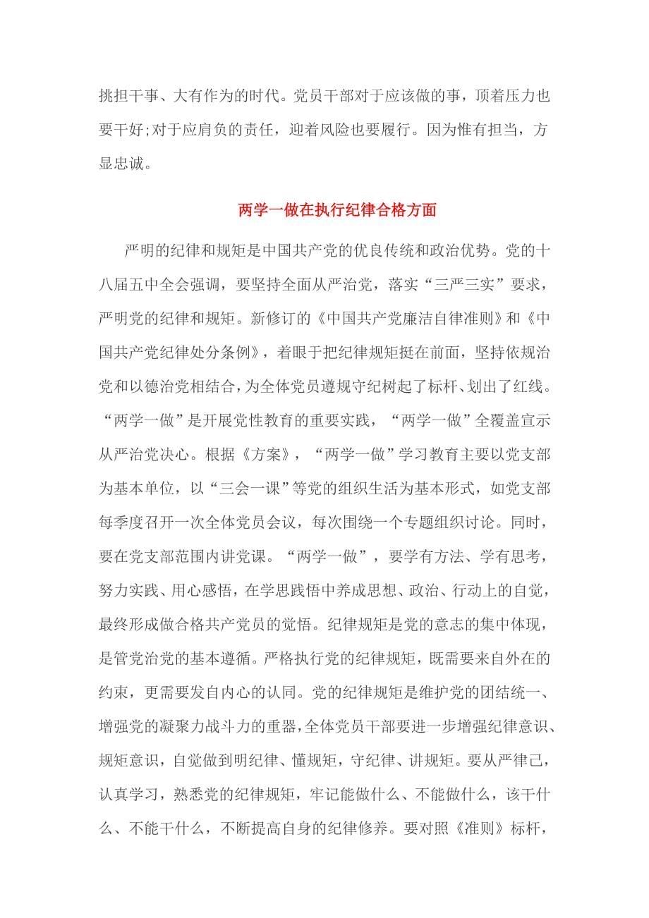 两学一做在执行纪律合格方面3篇_第5页