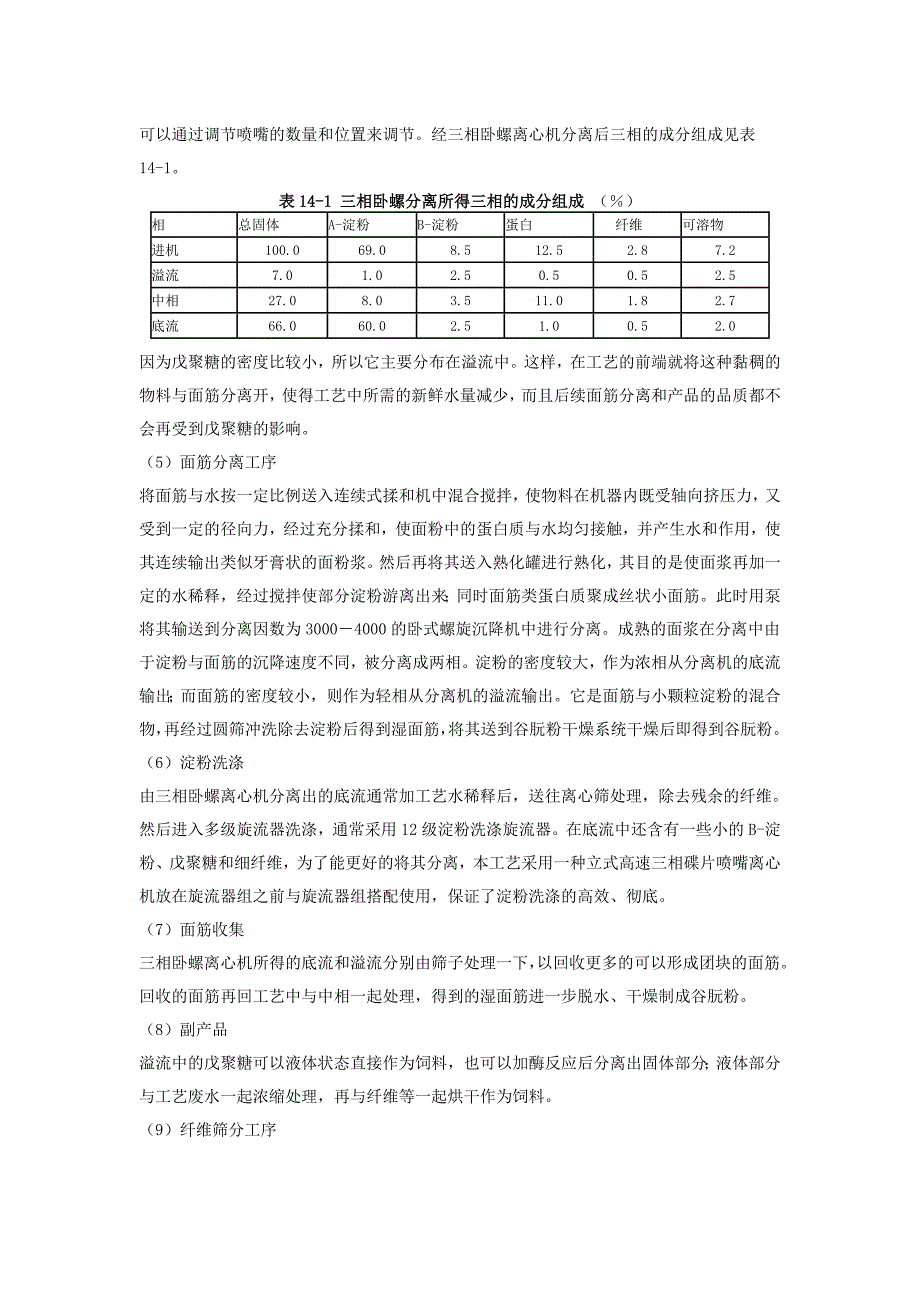 小麦淀粉和谷朊粉生产技术_第4页