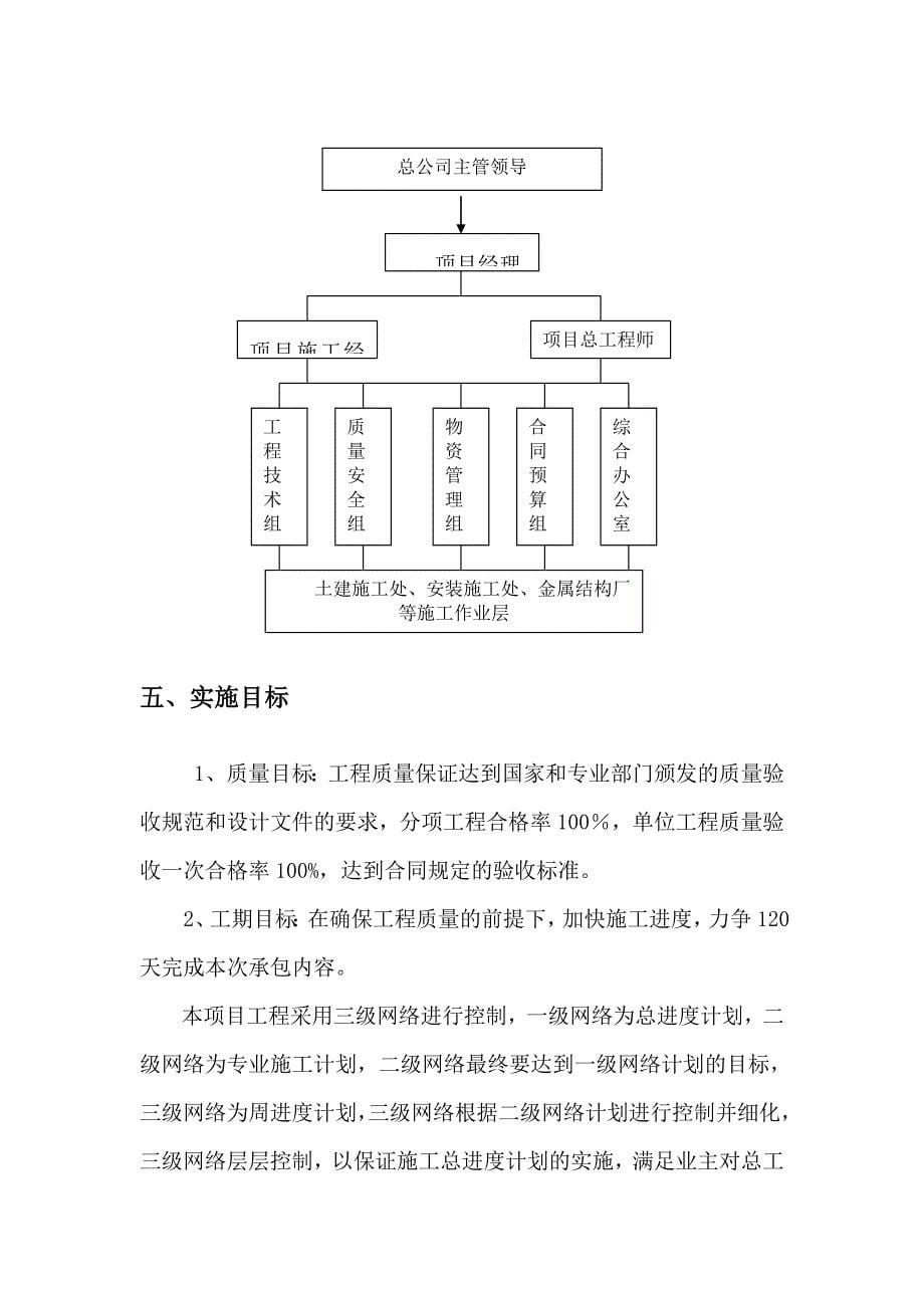 内蒙古鑫旺100万吨氧化铝项目厂前区储水池及泵房施工组织设计1_第5页