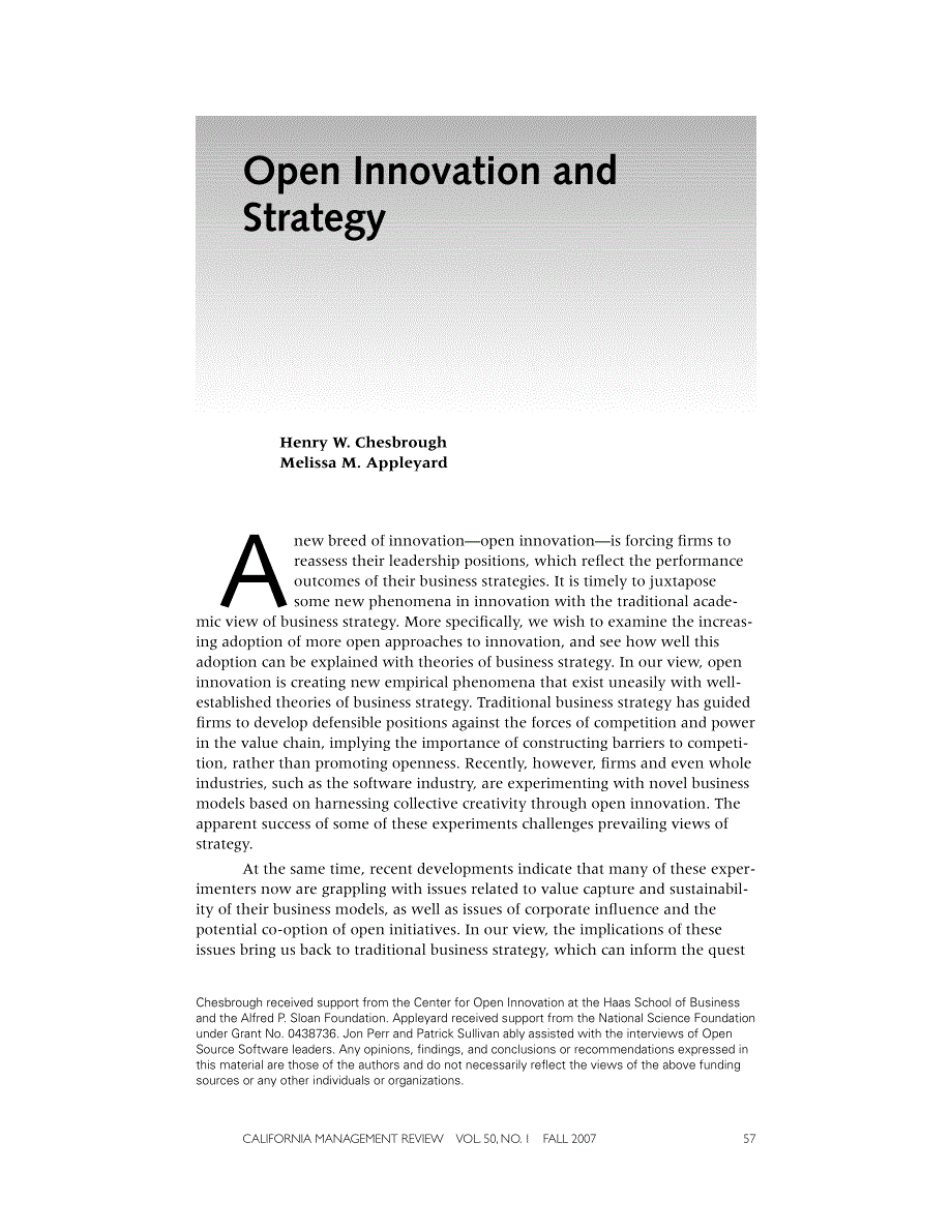 Open Innovation and Strategy_第2页