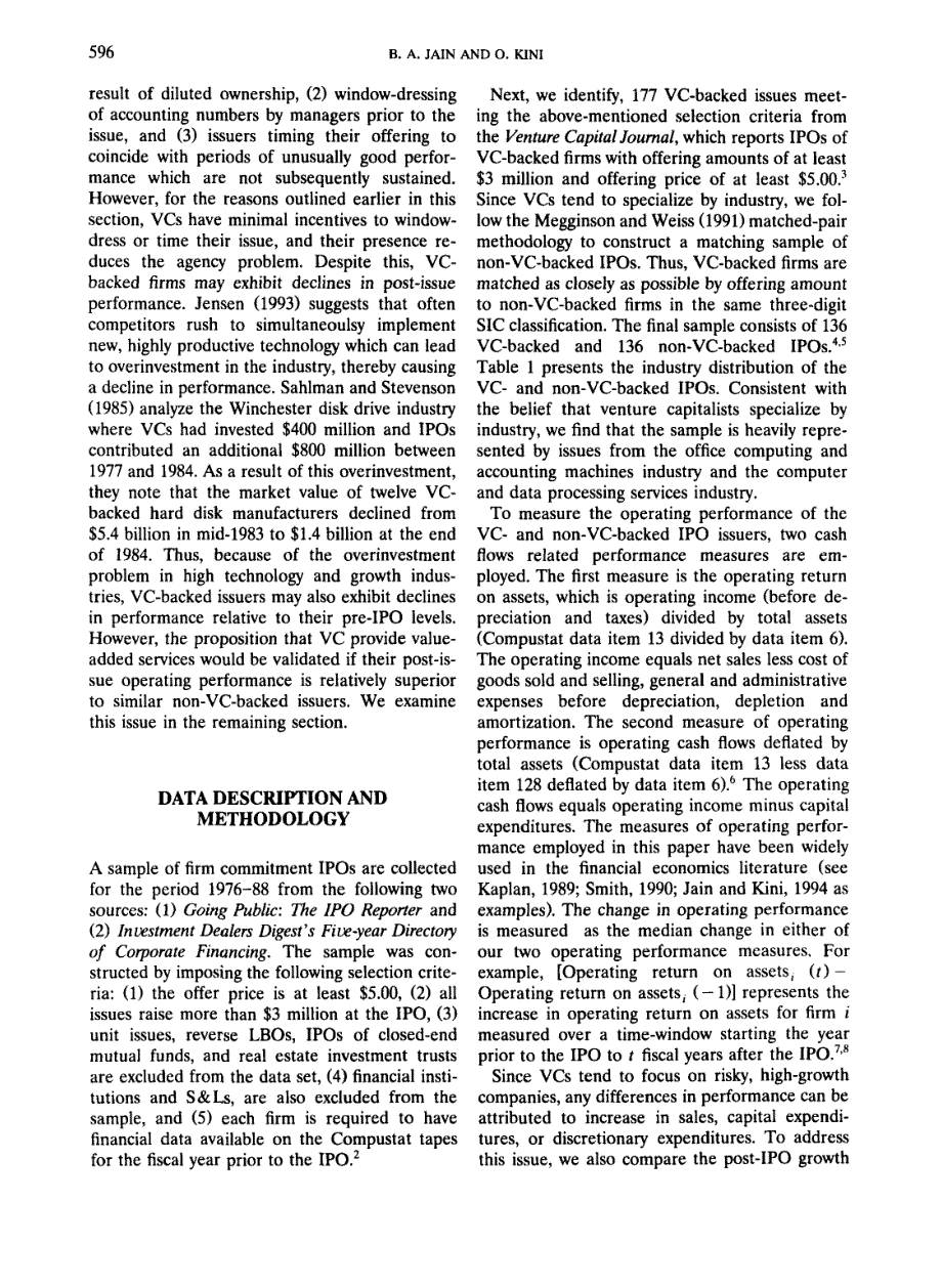 Jain_et_al-1995-Venture Capitalist participation and post-issue performance_第4页