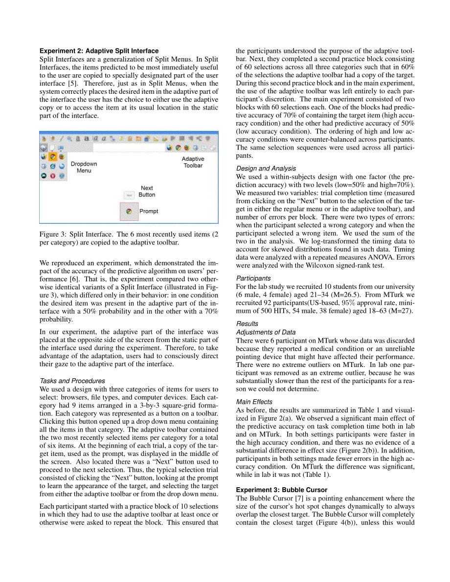 Crowdsourcing Performance Evaluations of User Interfaces_第5页