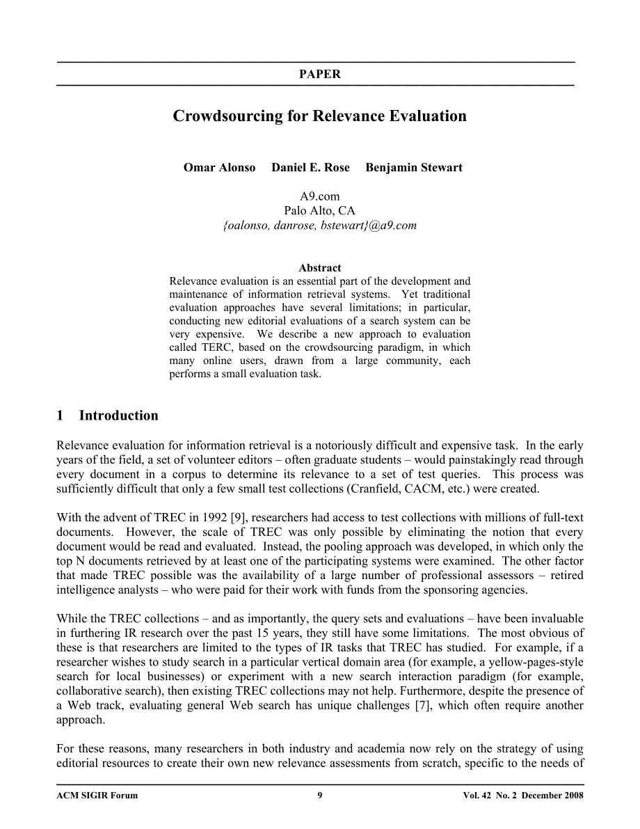 Crowdsourcing for Relevance Evaluation_第1页