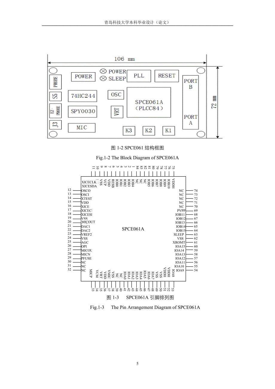 语音提示器电路设计-青岛科技大学本科毕业设计_第5页