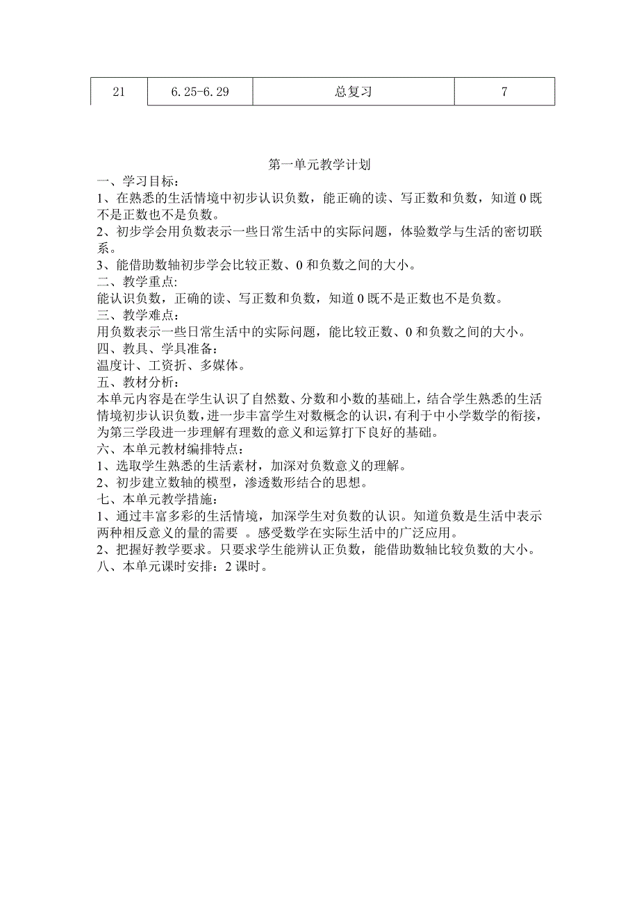 精选2016年小学六年级下册数学导学案表格式全册新人教版_第2页