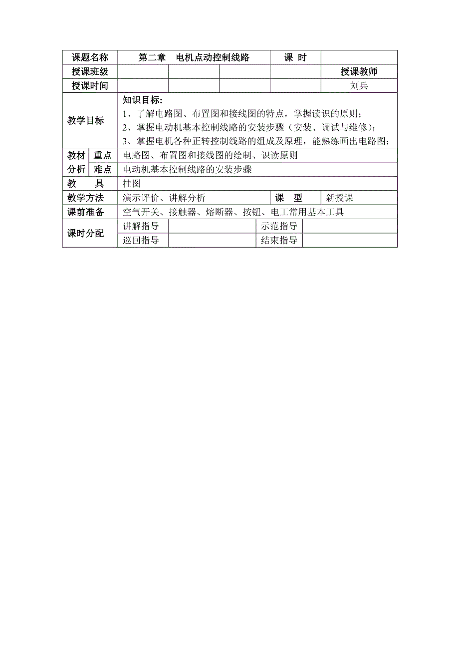 第二章 三相异步电动机点动正转控制线路【点动识读图】_第1页