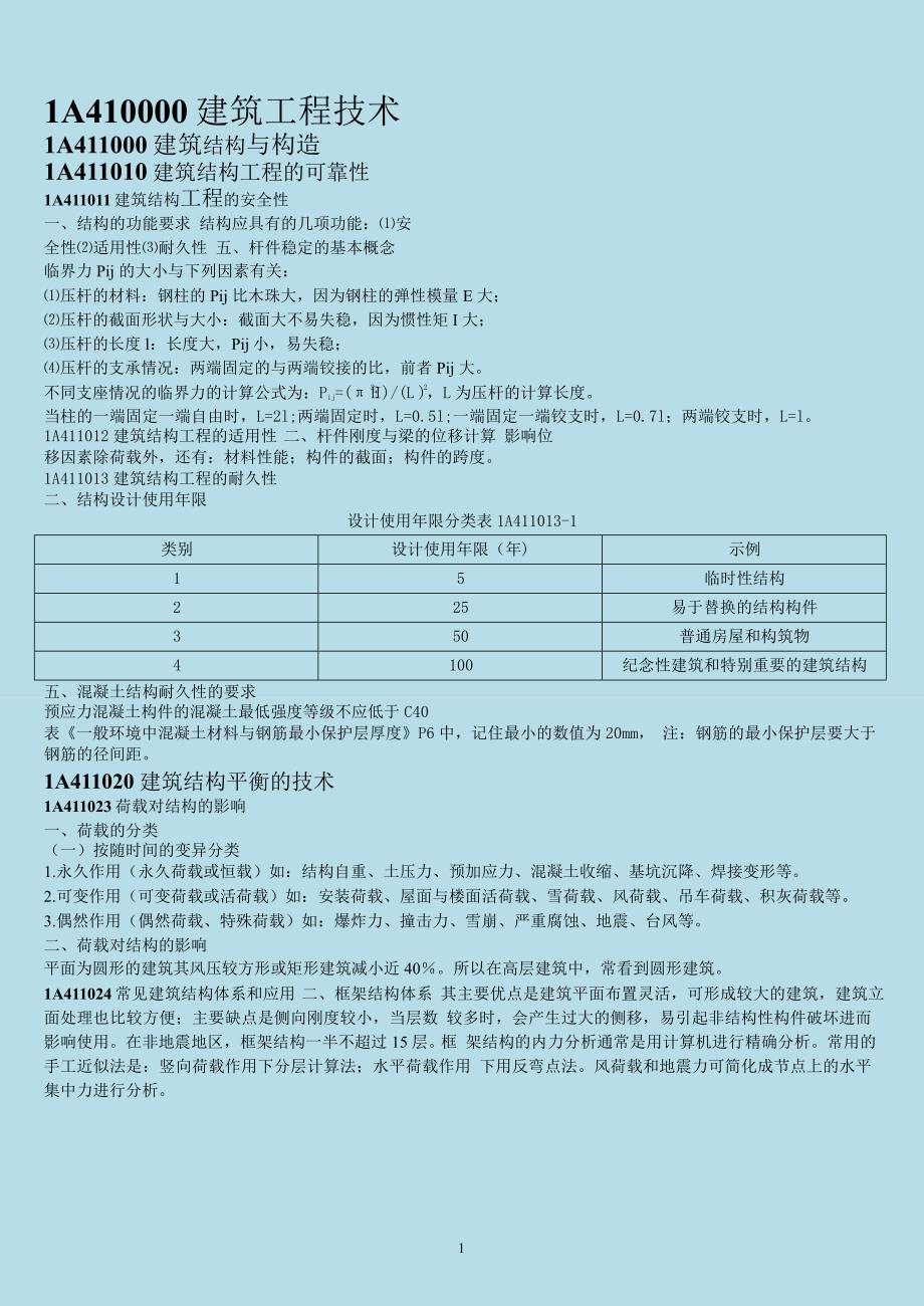 2015年一级建造师《建筑工程管理与实务》考点_第3页