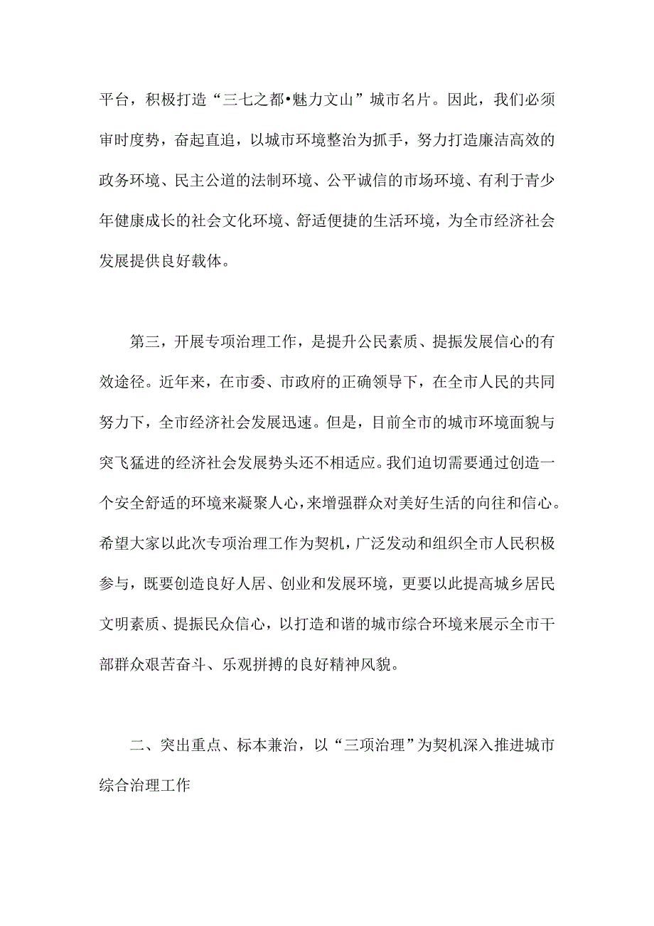 XX市委领导在三项治理推进大会上讲话稿3600字范文_第3页