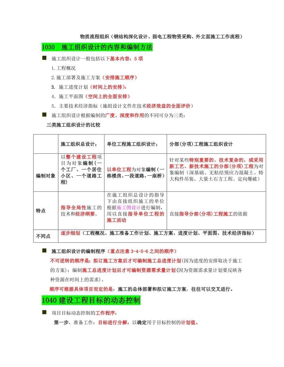 【荐】2015年二级建造师考试建设工程施工管理学习笔记精编精选_第5页