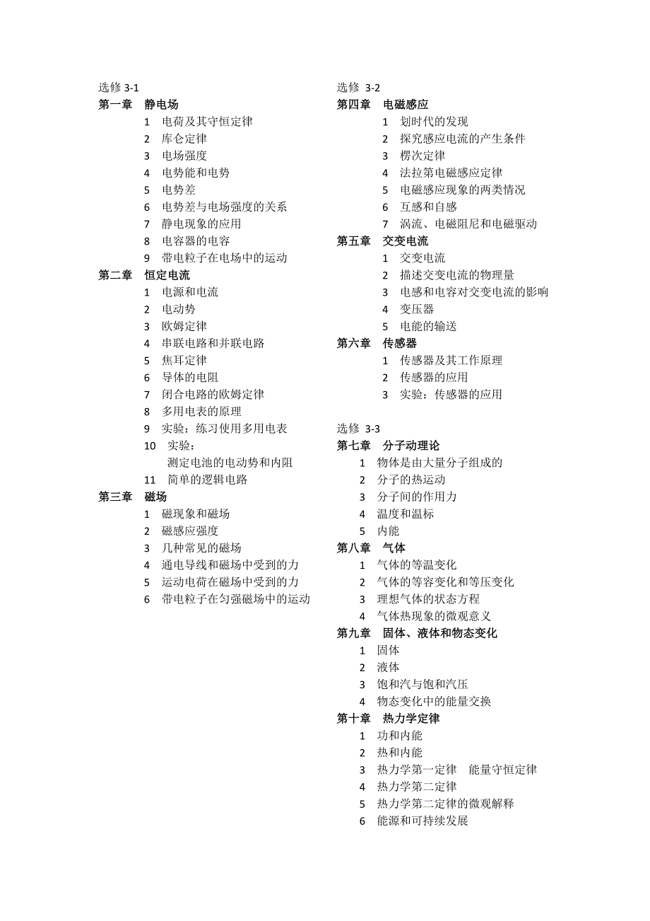 浙江高中人教版物理目录_第4页