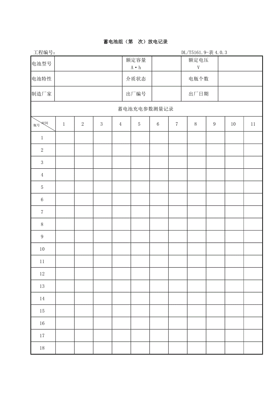 蓄电池组充放电记录表格_第3页