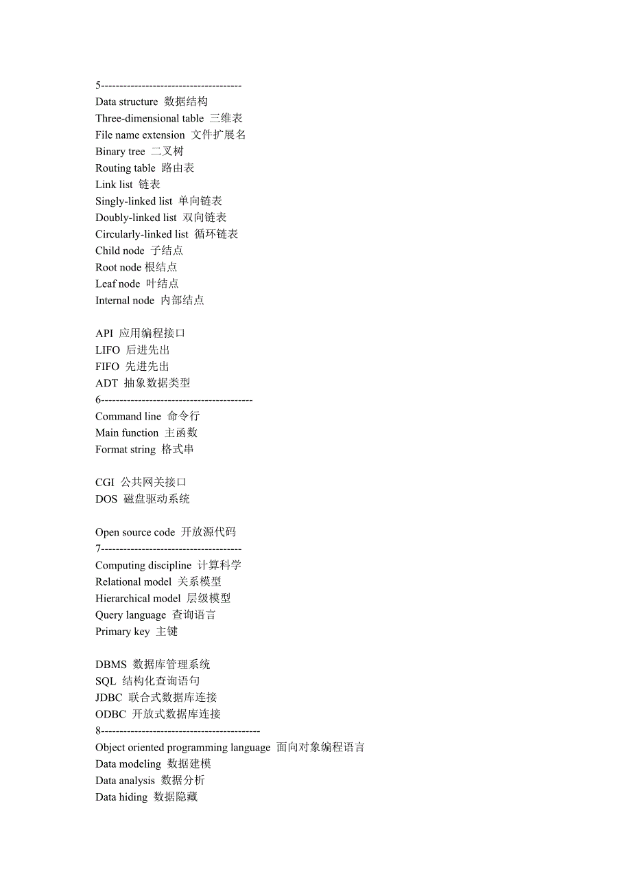 计算机专业英语词组_第3页