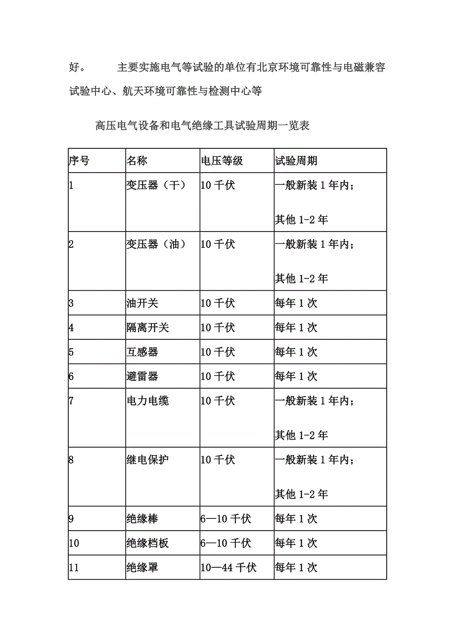 高压设备试验项目及操作方法注意事项_第3页