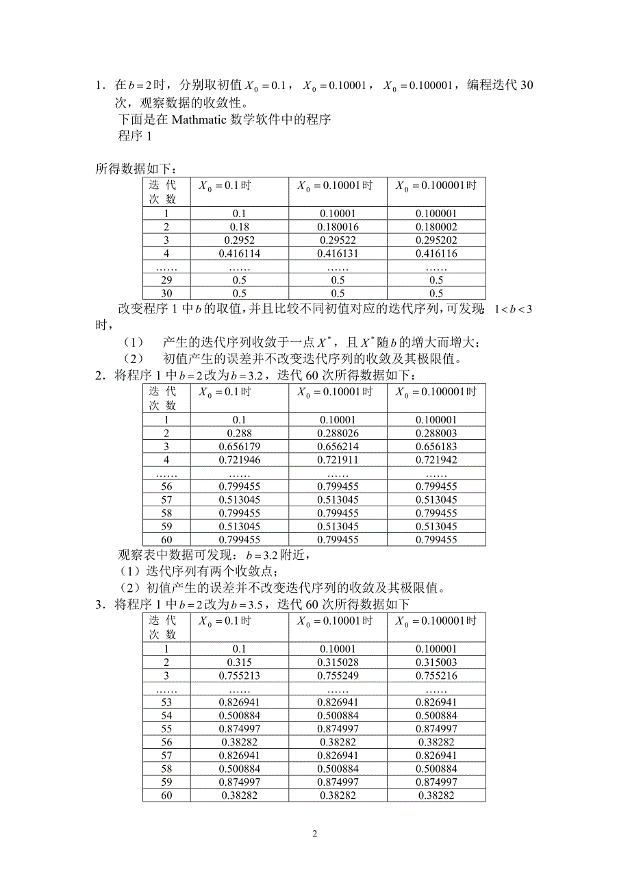 数学建模 关于人口模型的倍周期现象_第2页