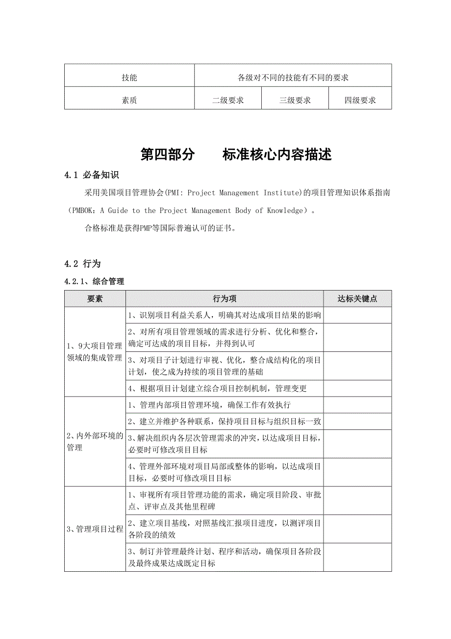 研发项目经理素质模型与任职资格标准_第4页