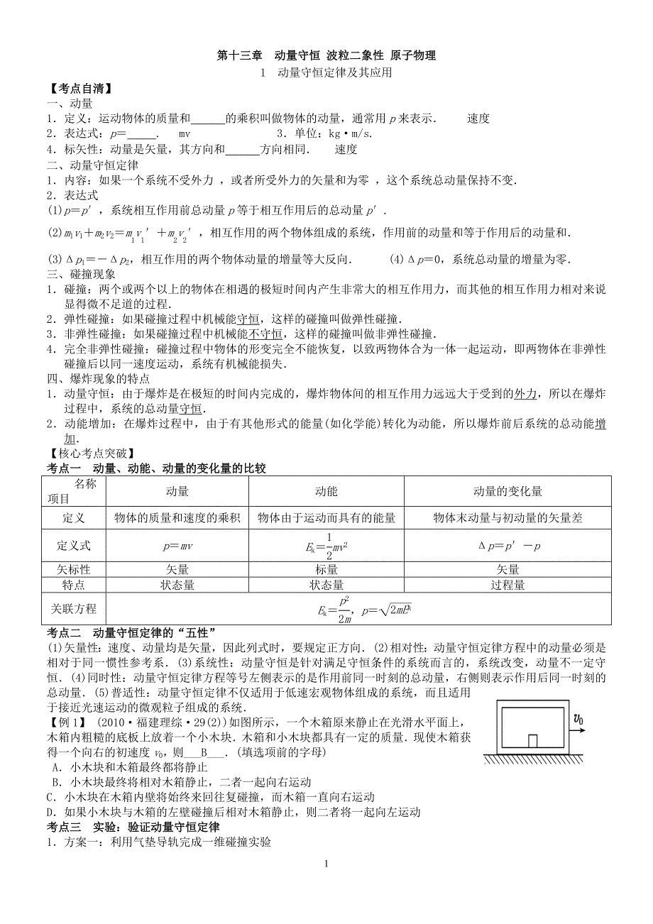 第十三章  动量守恒 波粒二象性 原子物理_第1页