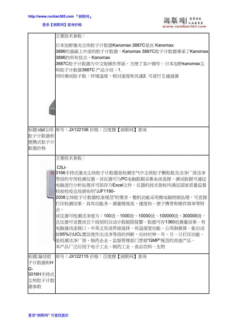 SJ-3188六通道手持式激光尘埃粒子计数器和离散粒子计数器价格_第4页