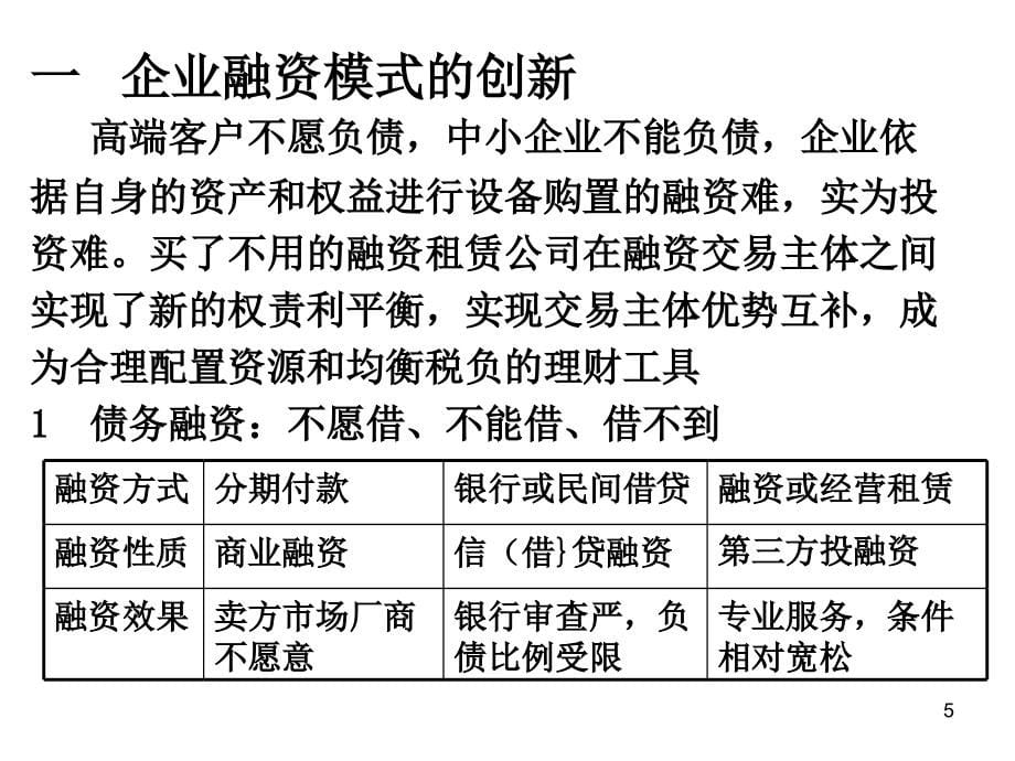 2011年1月融资租赁投资方式的创新教学讲义_第5页