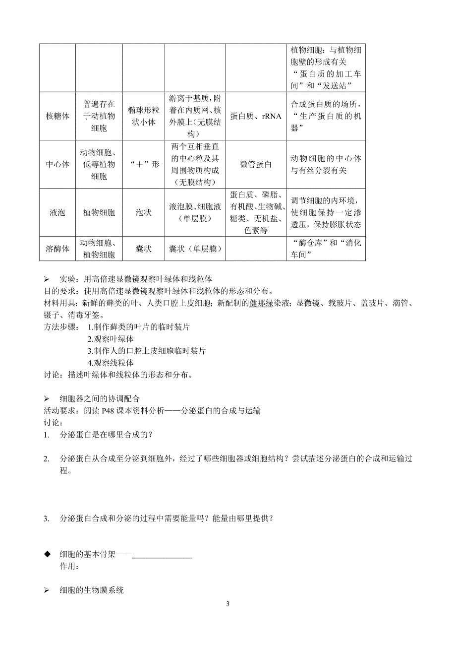 细胞器—系统内的分工合作_第3页