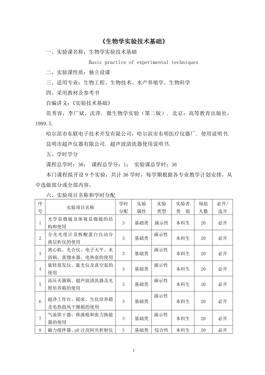 生物学实验技术基础_第1页