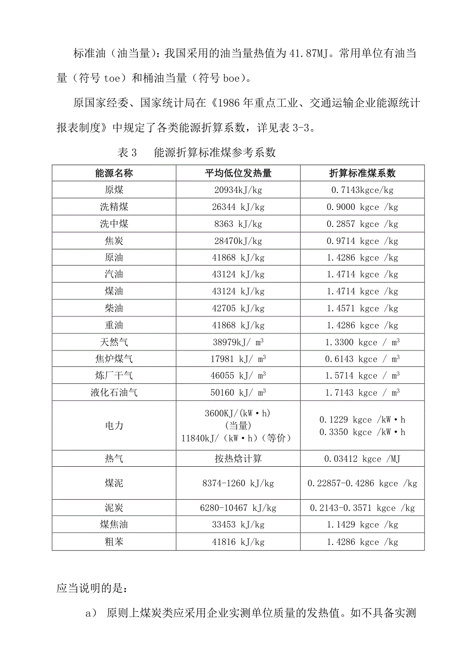 标准煤折算系数表(最新含蒸汽折标系数)1230_第3页