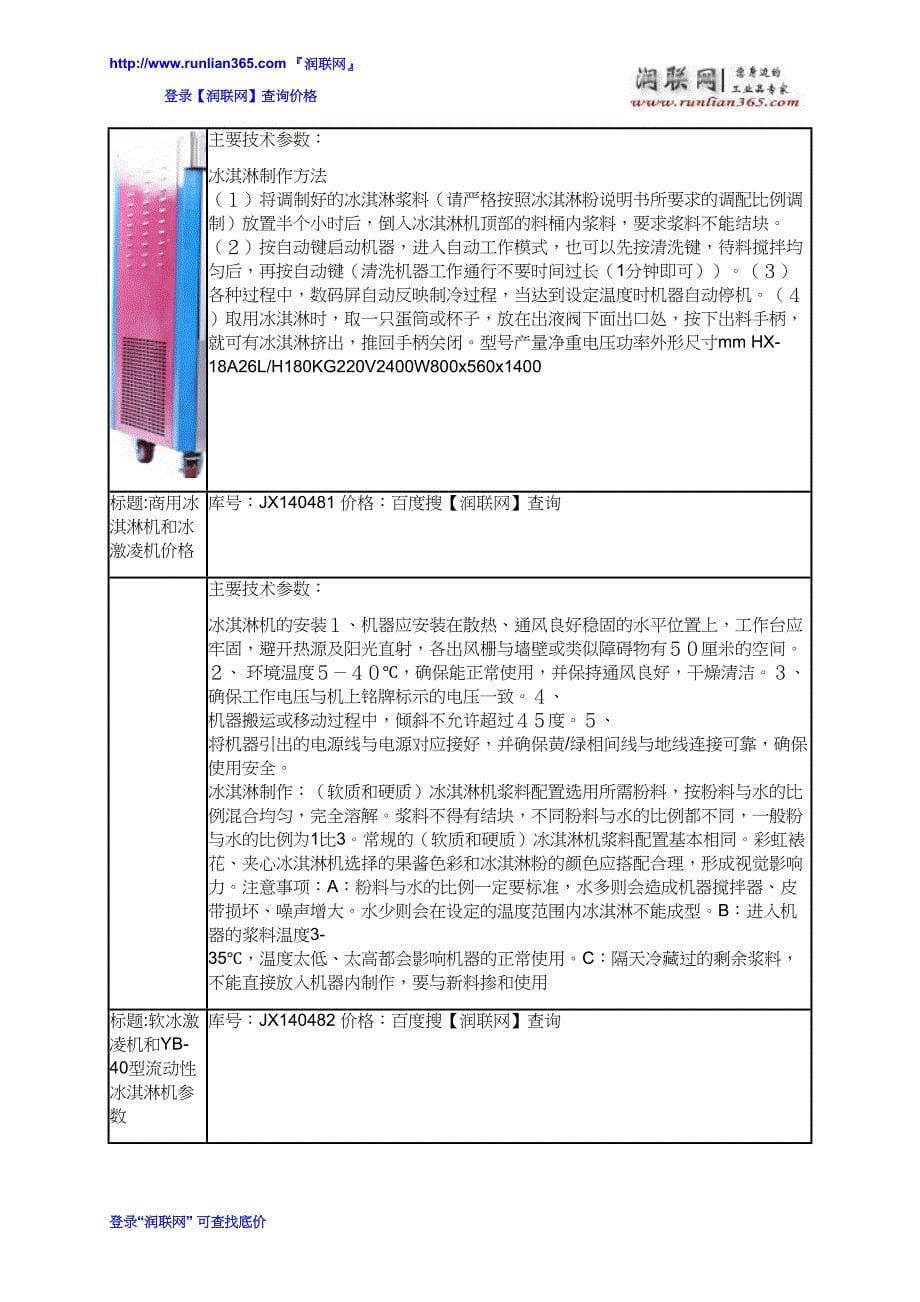 JS18台式三色冰淇淋机和冰淇淋机器价格_第5页