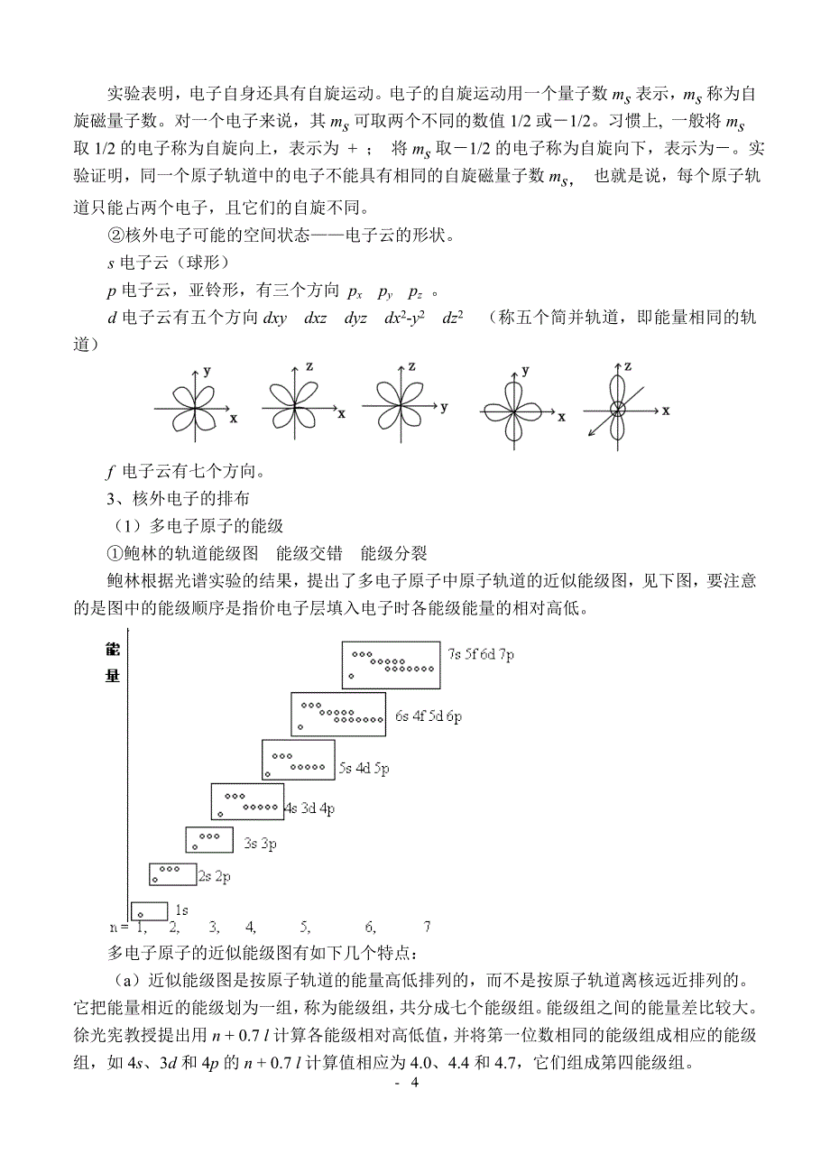 交大附中化学奥林匹克竞赛辅导讲座第4讲_原子结构与元素周期律4_第4页